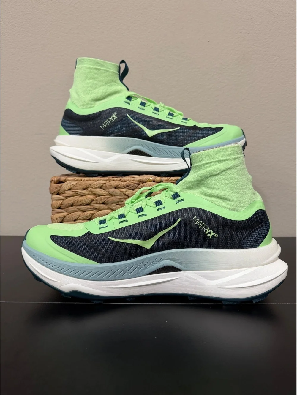 Size 11.5 - Hoka Tecton X 3 “Tart Apple Blue Twilight”